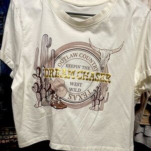 Dream Chase- White crop top